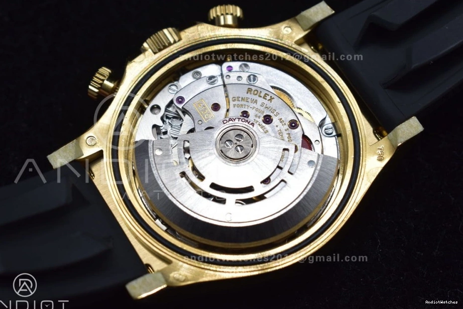 Best 759 Daytona 116518 Black Oysterflex 1:1 Dial Breathable SA Rubber Strap on Edition Clean 1202